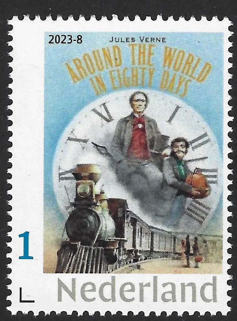 Niederlande 2023-8 Jules Verne 80 Tage um die Welt Zug postfrisch/mnh