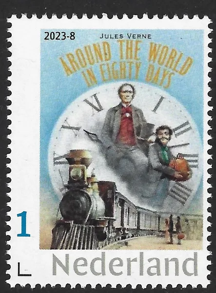 Netherlands 2023-8 Jules Verne 80 days around the world train MNH