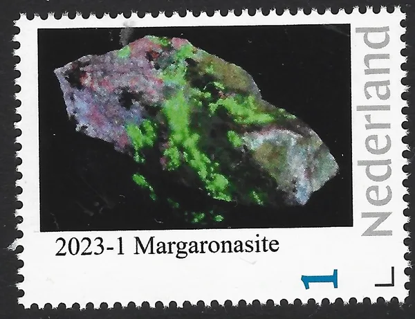 Nederland 2023-1 Mineralen - minerals: Margaronasite postfris/mnh