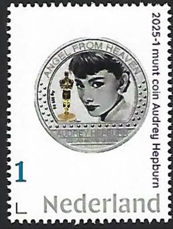 Nederland 2025-1 Munt Coin: Audrey Hepburn Cameroon 5000CFR postfris/mnh
