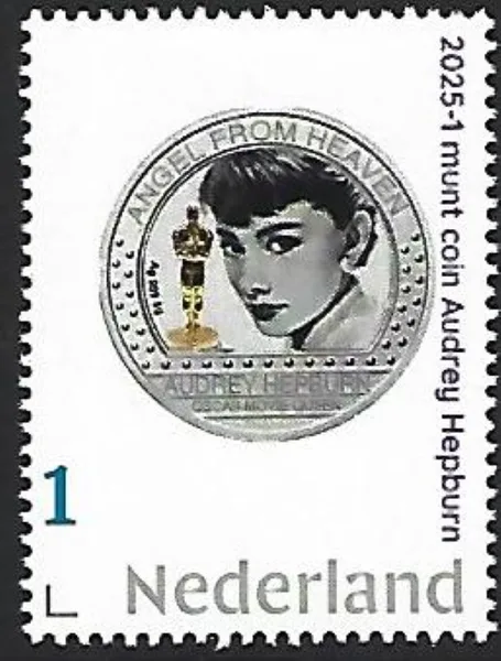 Nederland 2025-1 Munt Coin: Audrey Hepburn Cameroon 5000CFR postfris/mnh