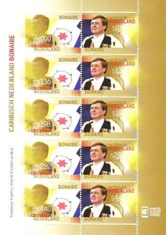 Caribish Netherlands 2015 Coronation Stamps 49-58 Bonaire booklet MNH