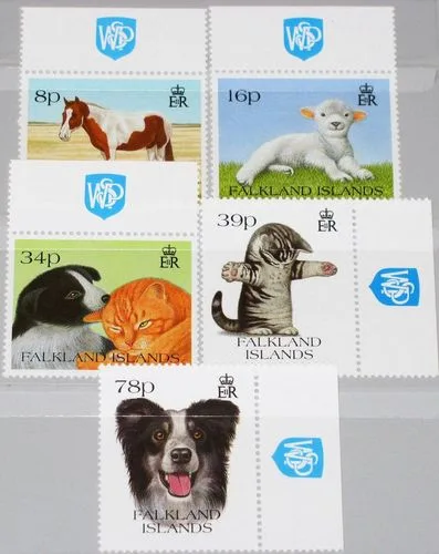 598-602 Falkland 1993 Huisdieren postfris/mnh