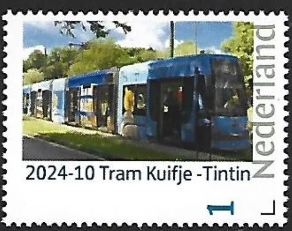 Netherlands 2024-10 Tram: Belgium Tintin tram MNH