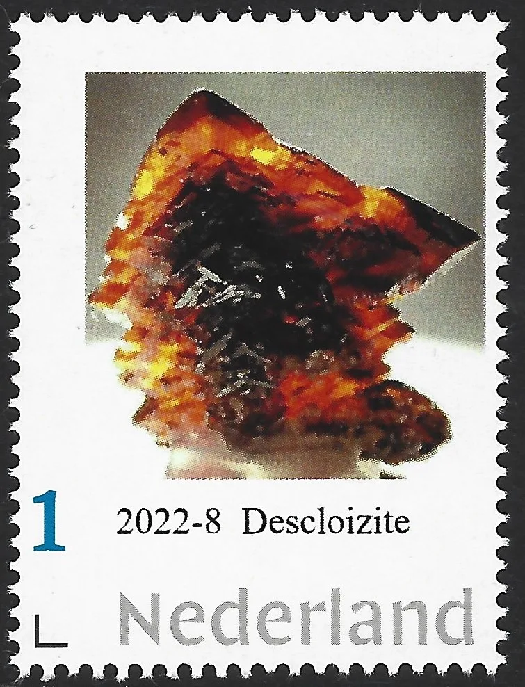 Pays-Bas 2022-8 Minéraux descloïzite neuf/mnh