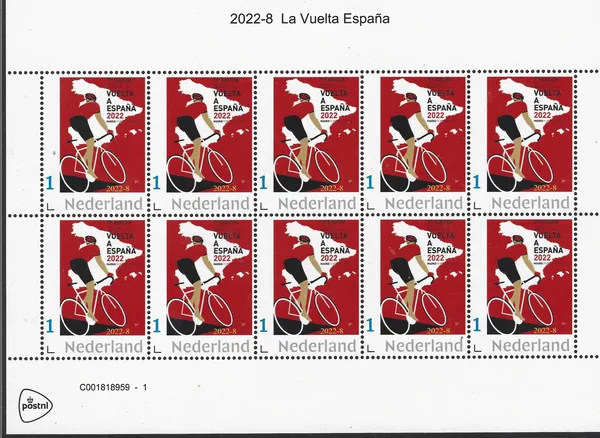 Netherlands 2022-8 Cycling La Vuelta Espana vel-sheetlet MNH