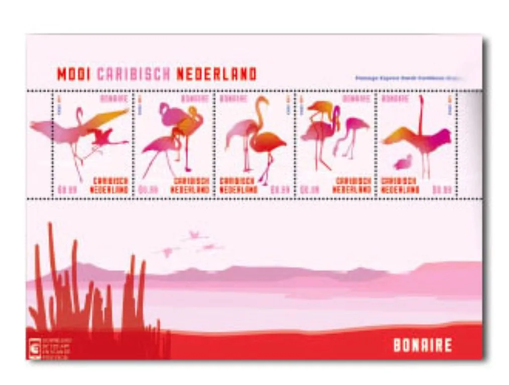 Caribisch Nederland 2014 bonaire vogels-birds blok-m/s postfris