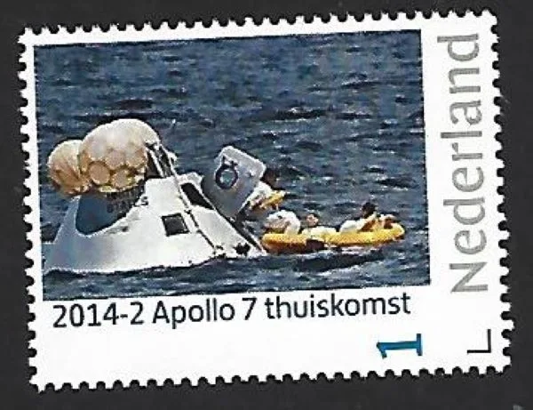 Nederland 2014-2 Ruimtevaart Space: Apollo 7 Returns postfris/mnh