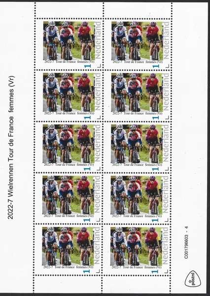 Netherlands 2022-7 Cycling Tour de France Femmes souvenir sheet MNH