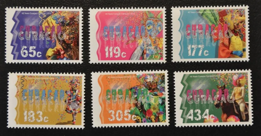Curacao 267-272 Carnaval 2015 postfris/mnh