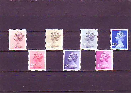 Great Britain 1983 Machins 7w MNH
