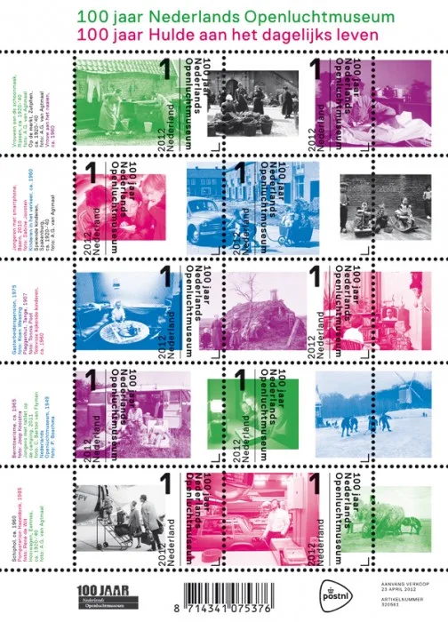Netherlands v2915-2924 OPEN AIR MUSEUM 2012 sheetlet MNH