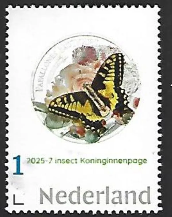 Nederland 2025-7 Insect Coin: Butterfly koninginnepage postfris/mnh