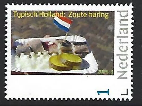Nederland 2025-3 Typisch Holland: Zoute haring Salted herring postfris/mnh