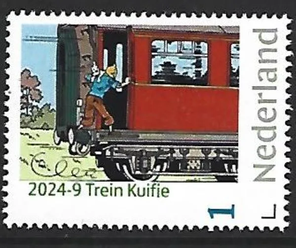 Nederland 2024-9 Trein train Kuifje Tintin postfris/mnh