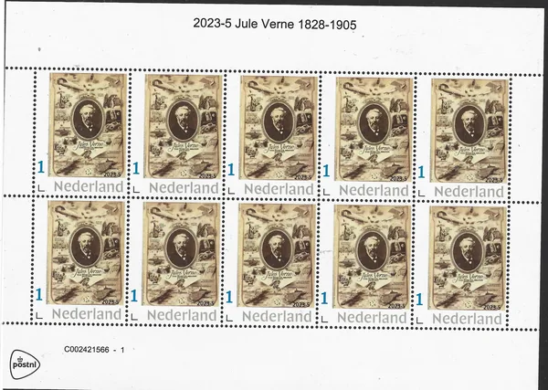 2023-5 Jules Verne 1828-1905 postfris/mnh
