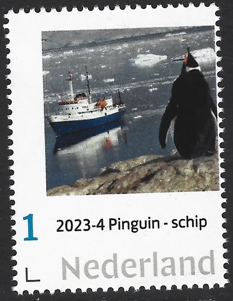 Netherlands 2023-4 Antarctica - Antarctic: penguin and ship MNH