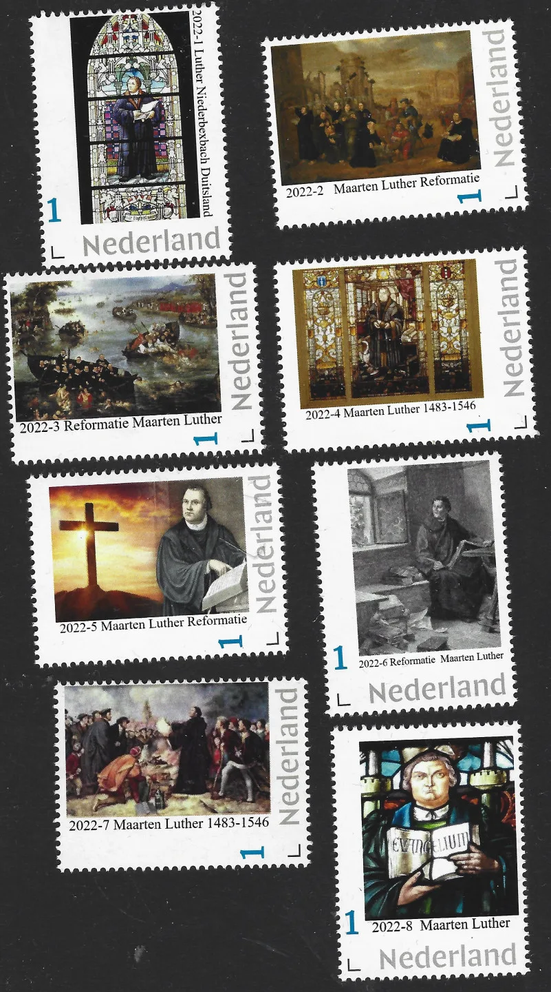 Pays-Bas 2022 Luther Réforme Ensemble annuel - yearset complet neuf/mnh