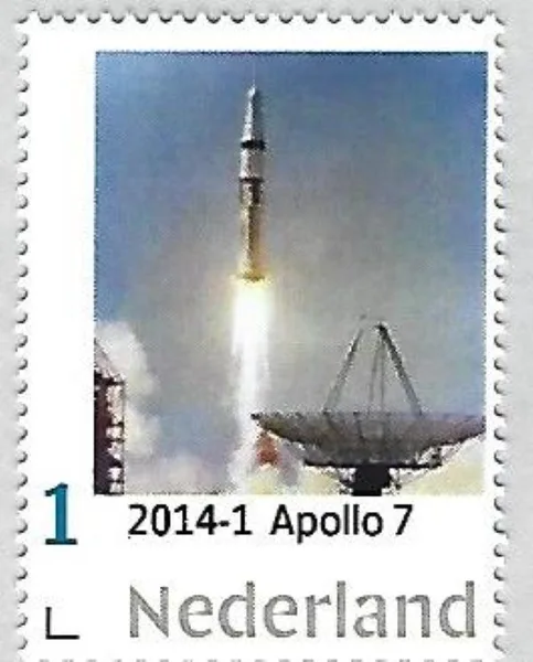 Nederland 2014-1 Ruimtevaart Space: Apollo 7 postfris/mnh