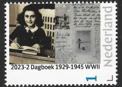 Nederland 2023-2 Anne Frank 1929-1945 Diary postfris/mnh