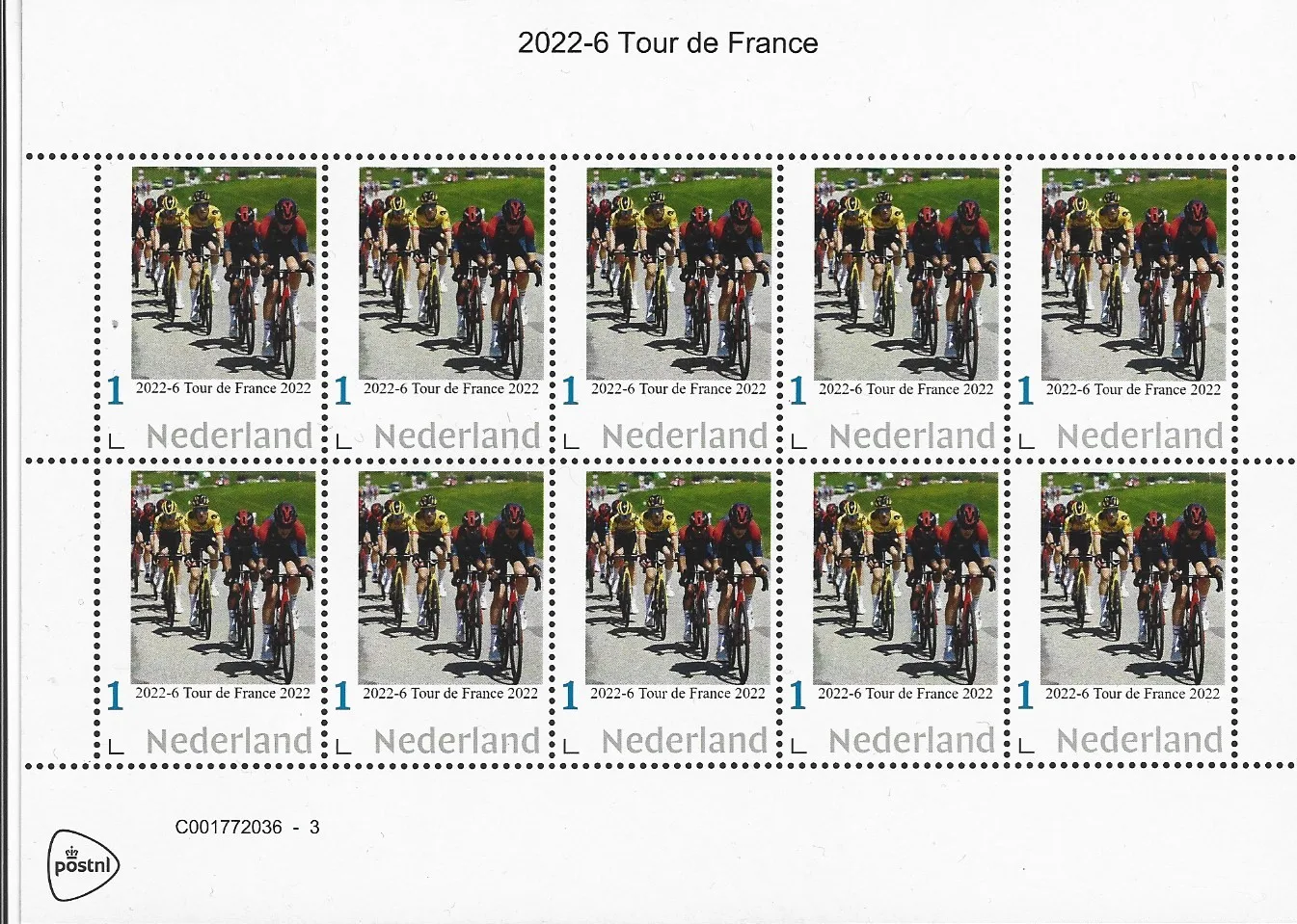 Niederlande 2022-6 Radsport Radsporttour de France Bogen postfrisch/mnh