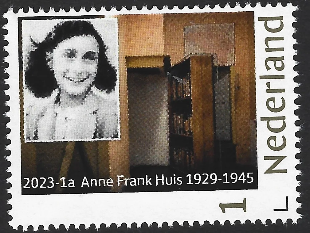 2023-a1 Anne Frank huis 1929-1945 WWII p ostfris/mnh