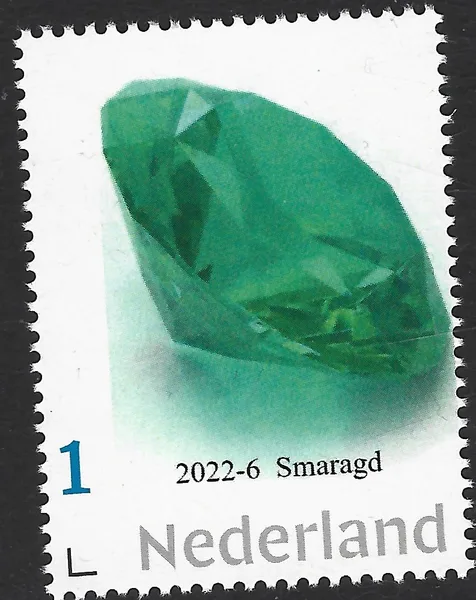 Nederland 2022-6 Mineralen Smaragd postfris/mnh