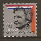 Pays-Bas 1036 25e anniversaire du règne de la Reine Juliana 1973 neuf/nmh