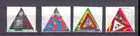 1340-1343 Child Welfare stamps 1985 postmarked