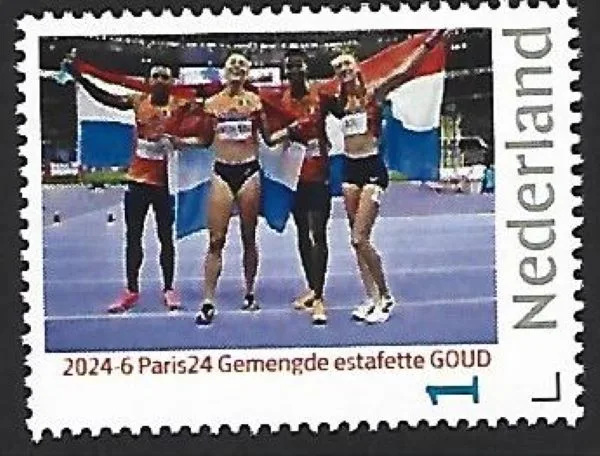 Niederlande 2024-6 Paris Athletics gem. Staffel mixed relay postfrisch/mnh