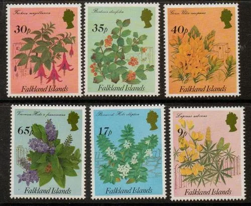 634-639 Falkland 1995 Ornamental Flowers MNH