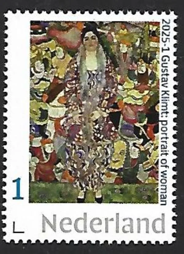 Netherlands 2025-1 Gustav Klimt portrait of a woman MNH