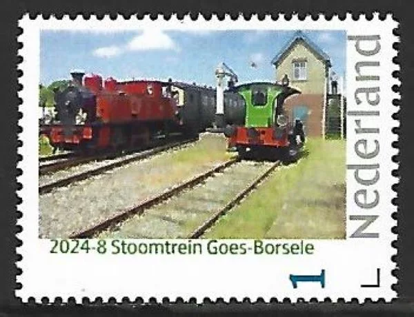 Nederland 2024-8 Trein Train Stoomtrein Goes-Borsele postfris/mnh