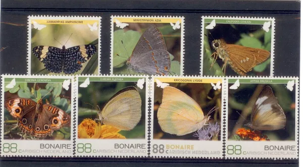 Caribbean Netherlands 2016 Bonaire butterflies MNH