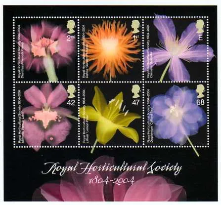 Gr. Britain 2004 Flowers - Horticultural Society block MNH