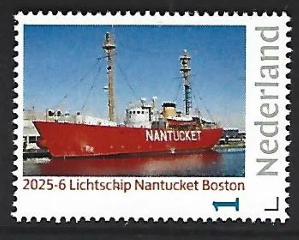 Nederland 2025-6 Lichtschip lightship Natucket Boston postfris/mnh