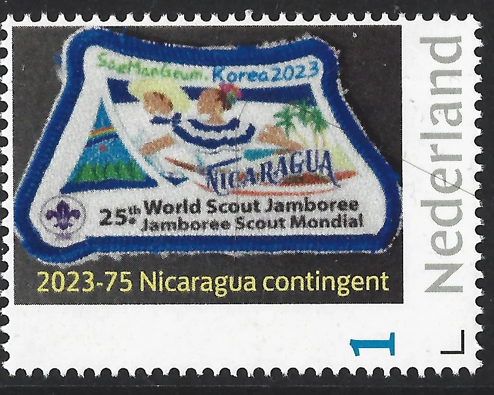 Pays-Bas 2023-75 Jamboree du Scoutisme SeaManGeum contingent Nicaragua