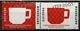 2192-2193 250 years Douwe Egberts - coffee (pair) 2003