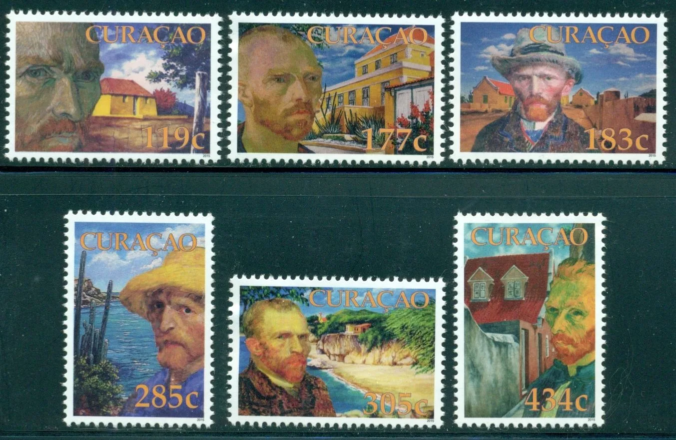 Curacao 2015 Vincent van Gogh paintings 287-292 MNH