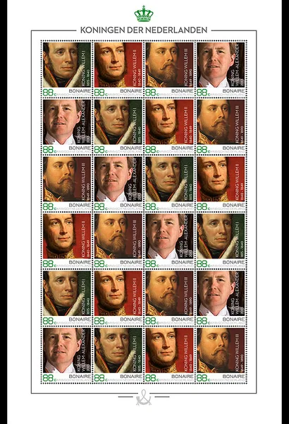 Caribisch Nederland 2016 BONAIRE ROYALTY Queens of the Netherlands vel-sheetet postfris/mnh