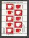 V2192-2193 250 years Douwe Egberts - coffee vel/sheetlet 2003