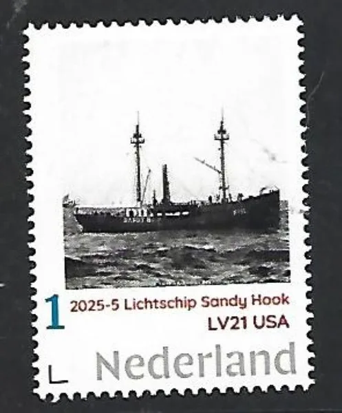 Nederland 2025-5 Lichtschip Lightship Sandy Hook LV21 USA
