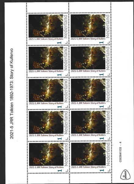 Netherlands 2021-5 JRR Tolkien: Story of Kullervo sheetlet MNH