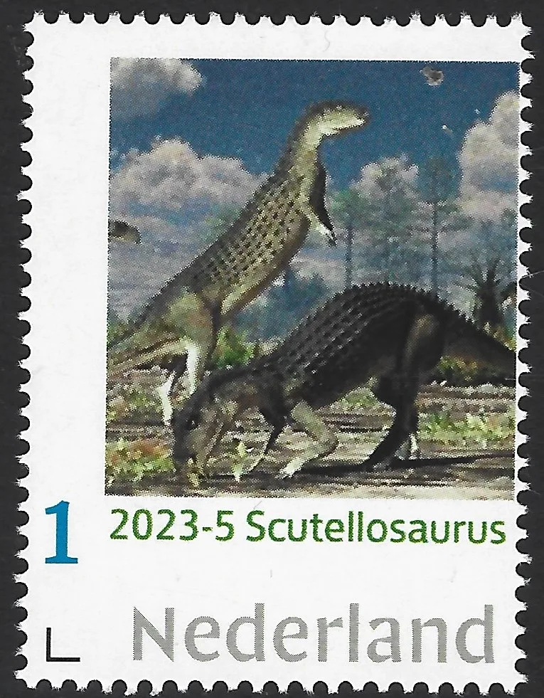 Pays-Bas 2023-5 Préhistoire : Scutellosaurus neuf/nmh