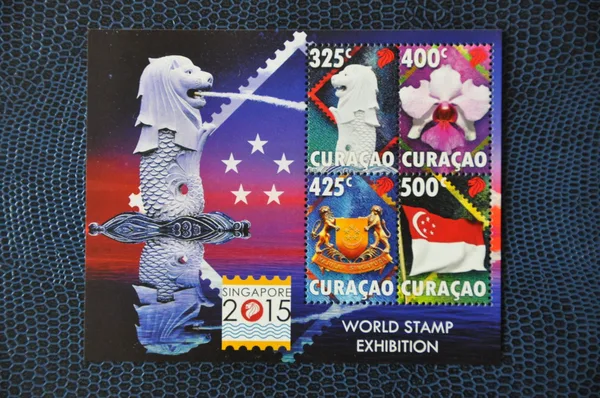 Curacao 2015 Singapore exhibition block-m/s 293 MNH