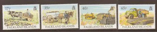 649-652 Falkland 1995 Transportmiddelen postfris/mnh