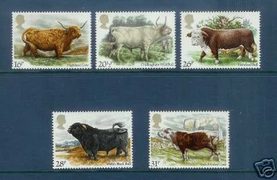Großbritannien 1984 Rinderrassen postfris/mnh