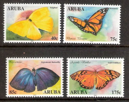 302-305 Vlinders - butterflies 2003