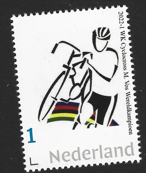 Netherlands 2022-1 M. Vos World Champion Cyclocross Lafayette cycling MNH