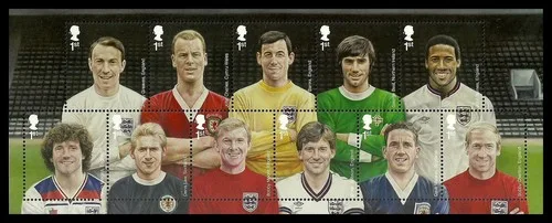 Great Britain 2013 Football Heroes Block MNH